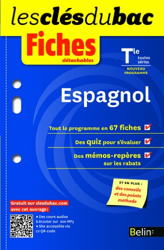 Espagnol terminale, toutes séries : nouveau programme