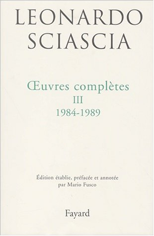 Oeuvres complètes. Vol. 3. 1984-1989