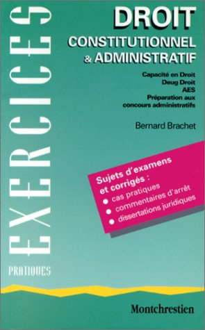 Droit constitutionnel et administratif : capacité en droit, DEUG droit, AES, préparation aux concour