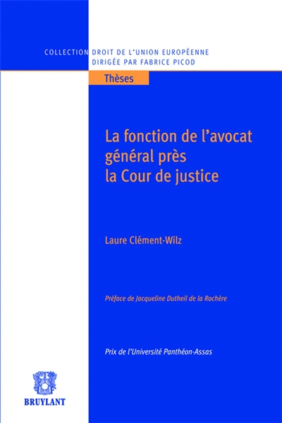 La fonction de l'avocat général près de la Cour de justice