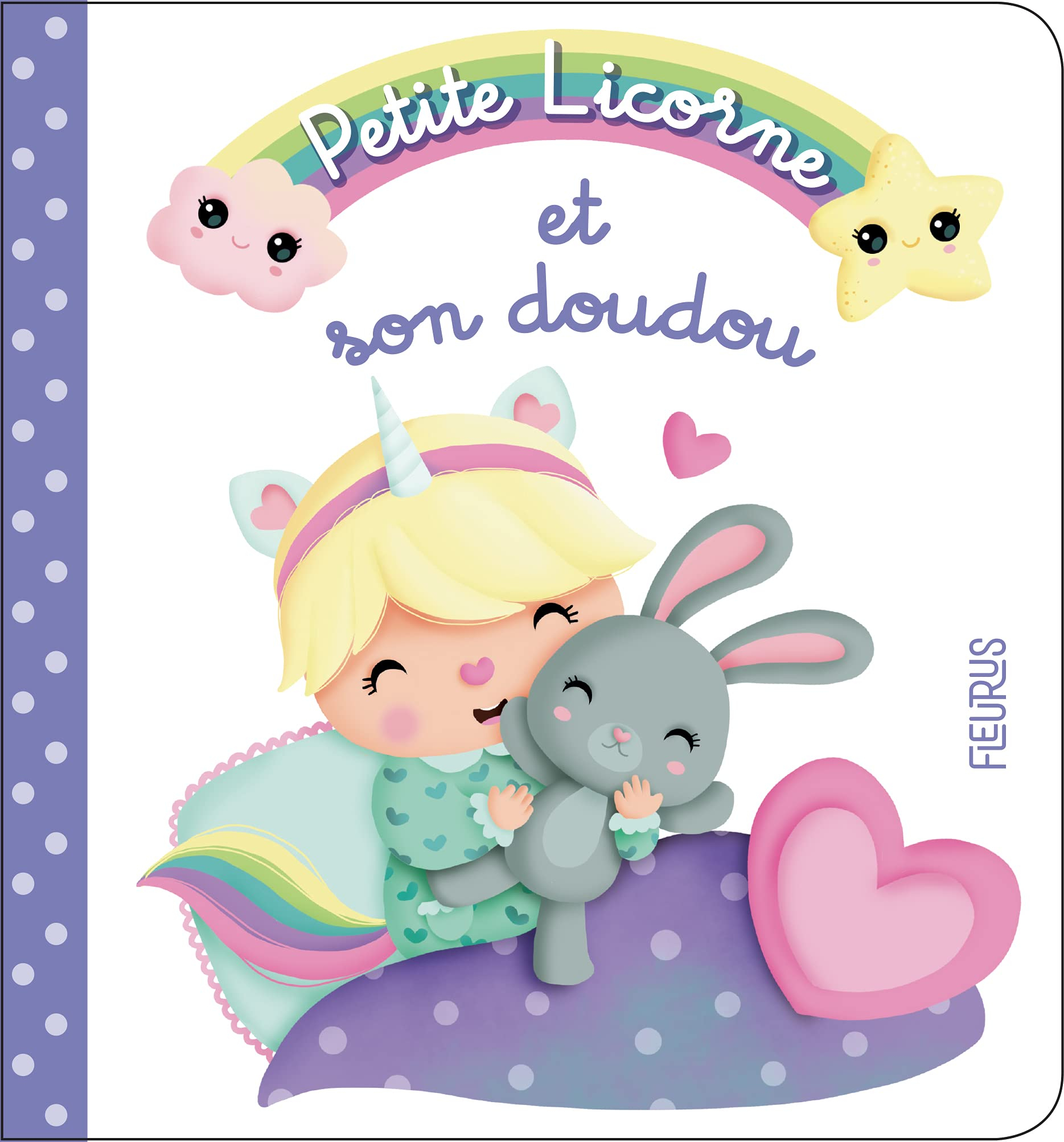 Petite licorne. Petite licorne et son doudou