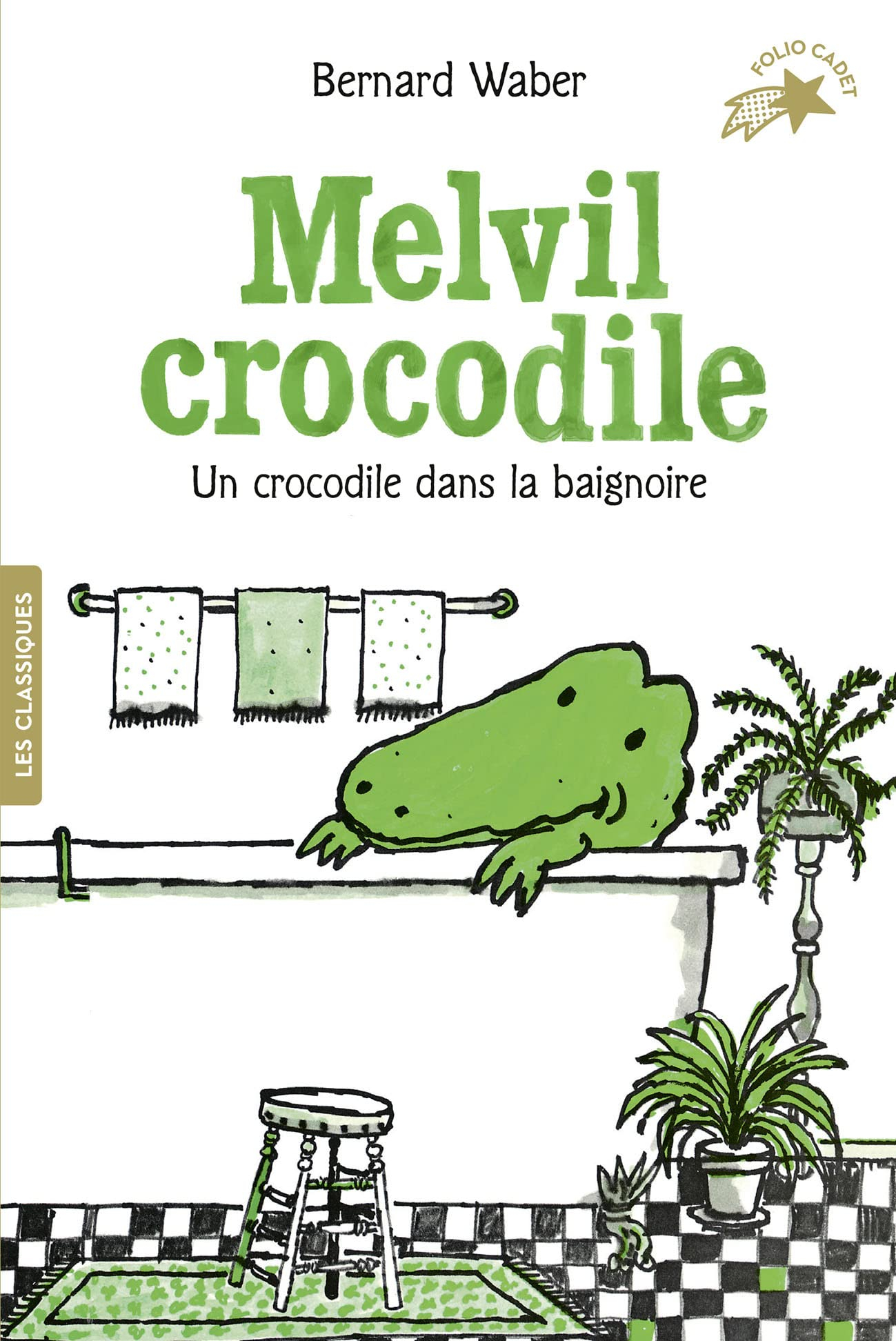 Melvil crocodile. Un crocodile dans la baignoire