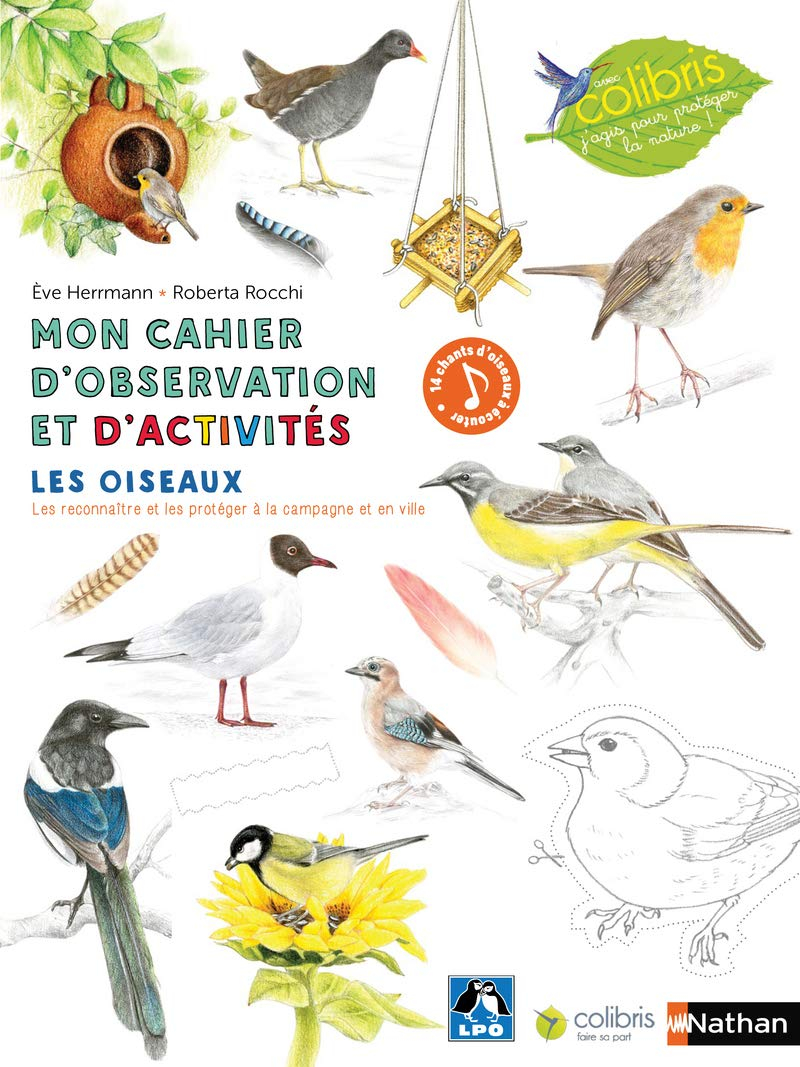 Mon cahier d'observation et d'activités : les oiseaux : les reconnaître et les protéger à la campagn