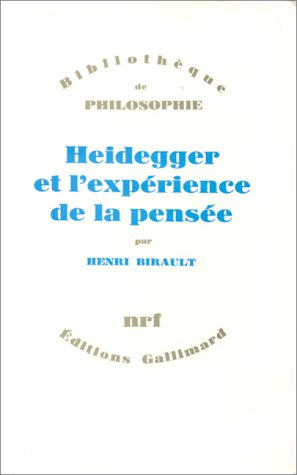 heidegger et l'expérience de la pensée