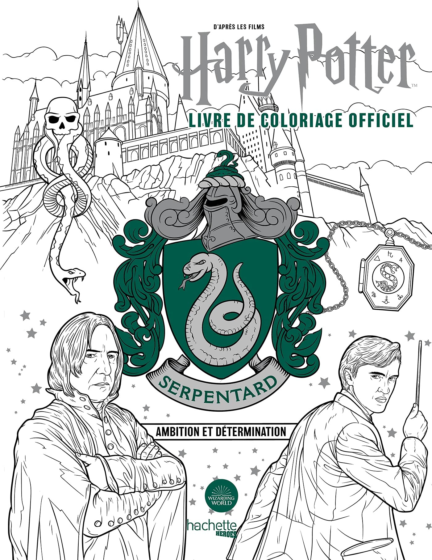 Harry Potter : livre de coloriage officiel : Serpentard, ambition et détermination