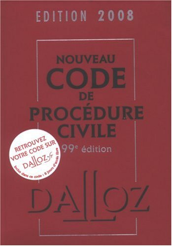 Nouveau code de procédure civile 2008