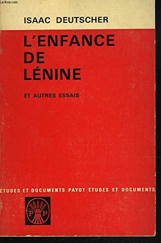 l'enfance de lenine et autres essais