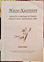 micro nutrition approche scientifique de l'intérêt d'apport micro-nutritionnels ciblés