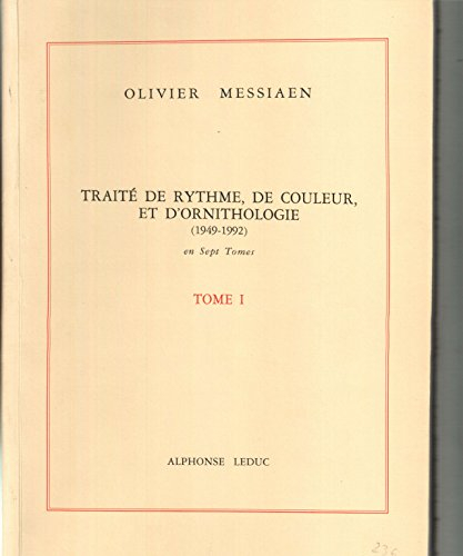 traité de rythme de couleurs et d'ornithologie, tome 1