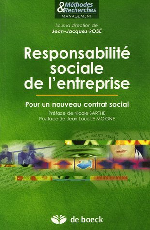 Responsabilité sociale de l'entreprise : pour un nouveau contrat social