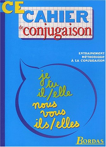 Cahier de conjugaison, cours élémentaire