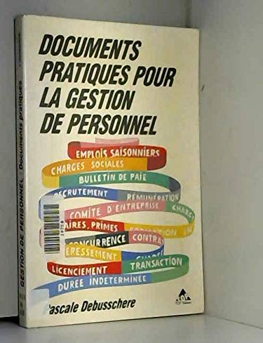 Documents pratiques pour la gestion de personnel