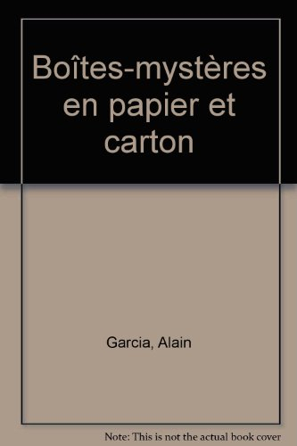 Boîtes-mystères en papier et carton
