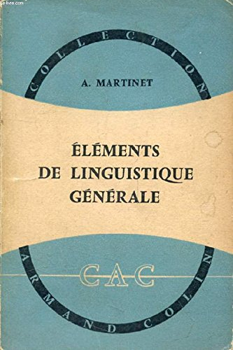Eléments de linguistique générale