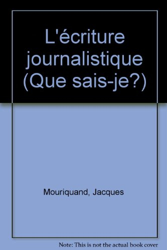 L'écriture journalistique