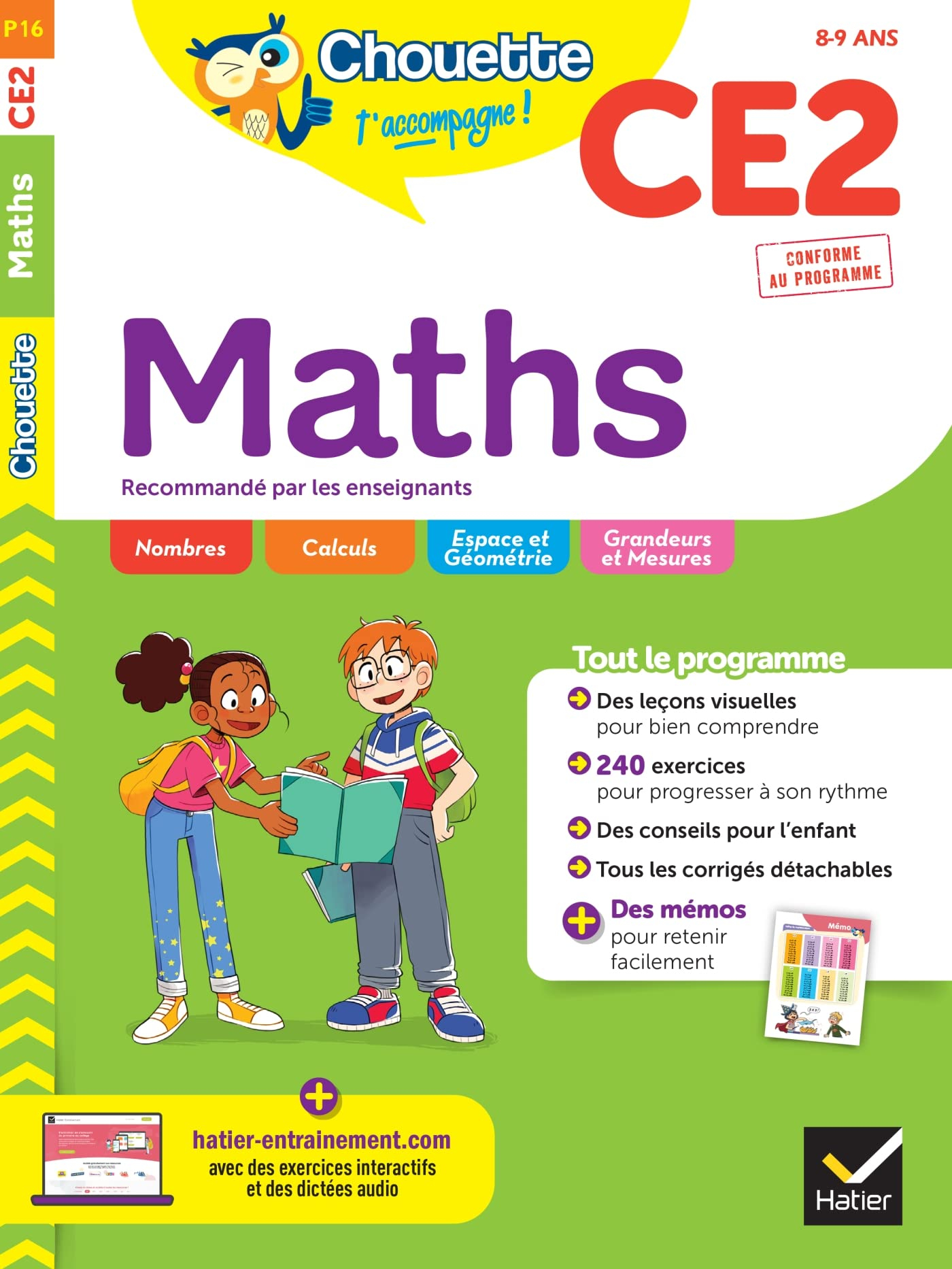 Maths CE2, 8-9 ans : conforme au programme