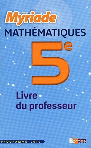 Myriade 5e ? Livre du professeur