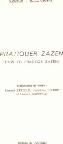pratiquer zazen