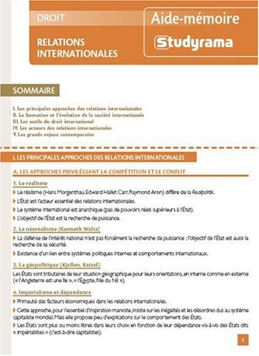 Relations internationales