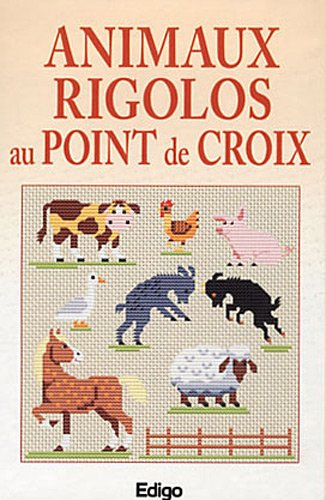Animaux rigolos au point de croix