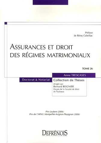 Assurances et droit des régimes matrimoniaux