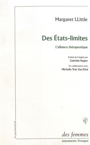 Des états-limites : l'alliance thérapeutique