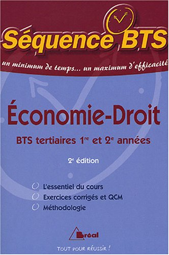 Economie-droit : BTS tertiaires 1re et 2e années