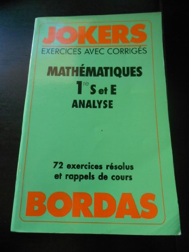 mathématiques, 1re s et e