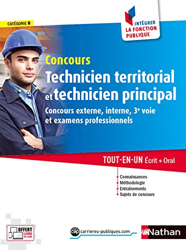 Concours technicien territorial et technicien principal, catégorie B : concours externe, interne, 3e