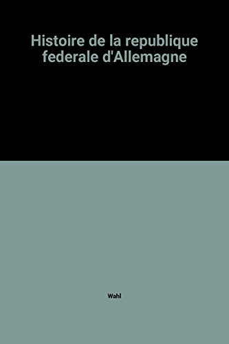 histoire de la republique federale d'allemagne