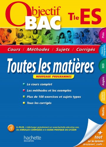 Toutes les matières, terminale ES