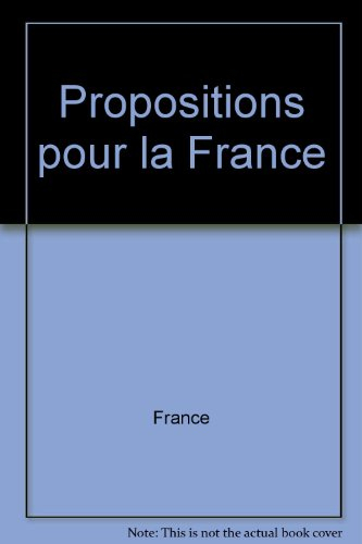 Propositions pour la France
