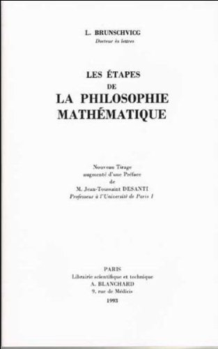 Les Etapes de la philosophie mathématique