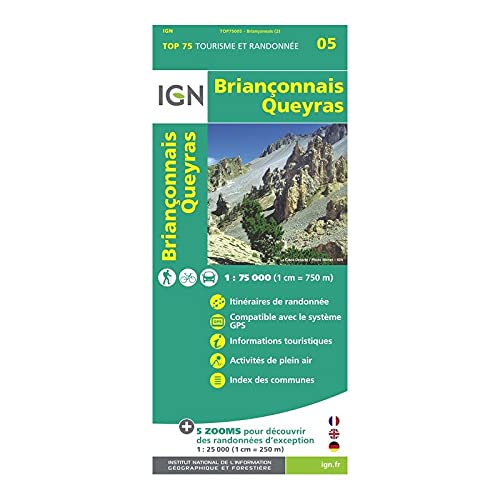 TOP75005 BRIANCONNAIS/QUEYRAS 1/75.000