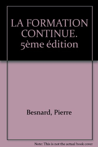 la formation continue, 5e édition