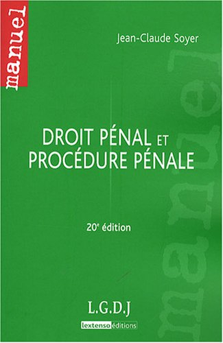 Droit pénal et procédure pénale
