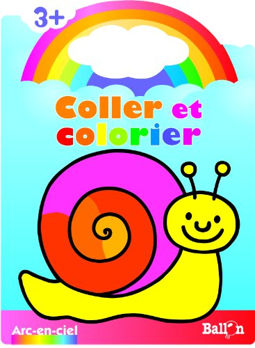 arc-en-ciel coller et colorier 3 ans