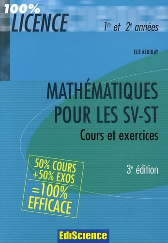 Mathématiques DEUG sciences SV-ST : cours et exercices corrigés