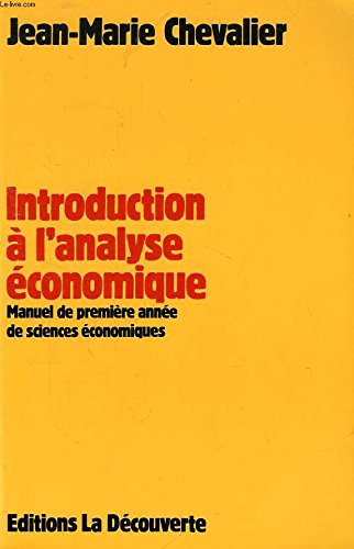 introduction à l'analyse économique