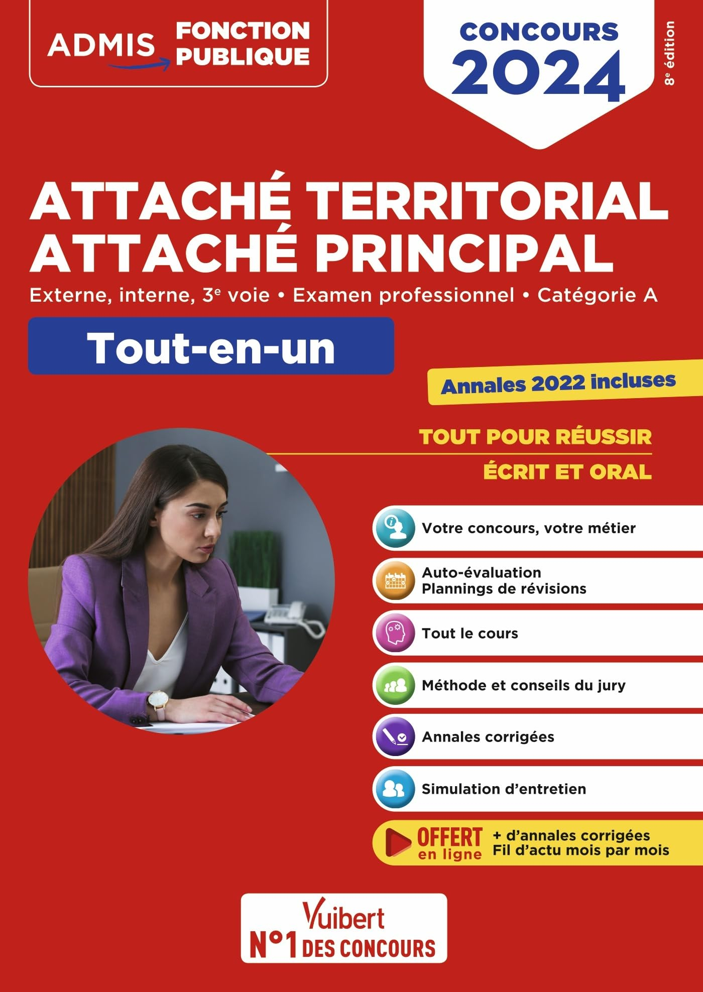 Attaché territorial, attaché principal : externe, interne, 3e voie, examen professionnel, catégorie 