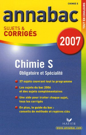 chimie tle s : sujets et corrigés