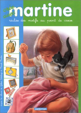 Crée avec Martine, réalise des motifs au point de croix