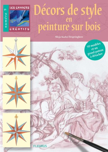 Motifs de style en peinture sur bois