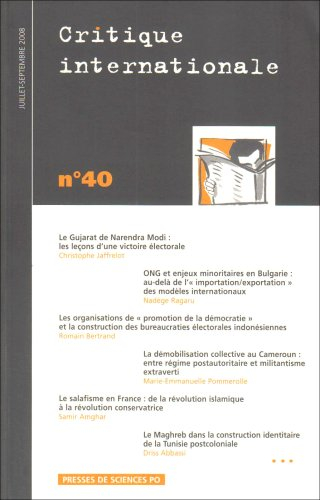 Critique internationale, n° 40