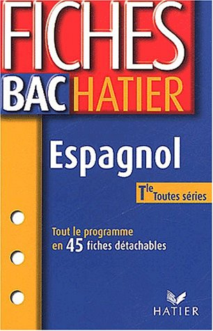 Espagnol : terminale toutes séries