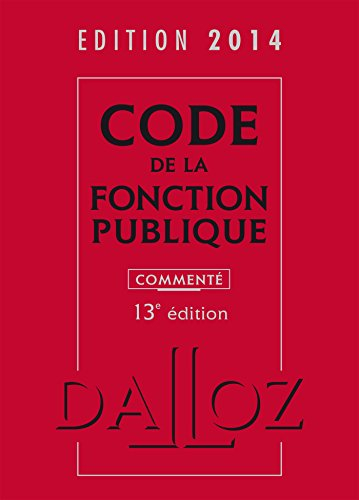 Code de la fonction publique commenté 2014