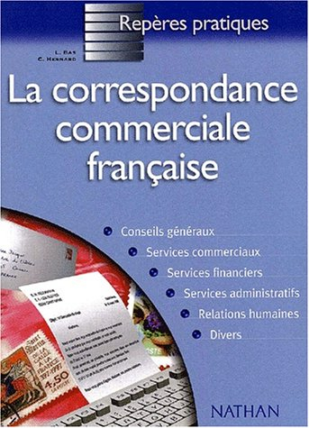 la correspondance commerciale française