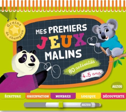 Mes premiers jeux malins, 4-5 ans : 80 activités