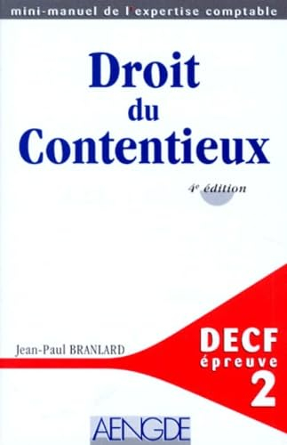 Droit du contentieux : DECF épreuve n° 2