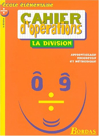 Cahier d'opérations : la division